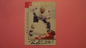 1997 98 Be A Player Pinnacle #31 Bill Huard Autograph Edmonton Oilers - Picture 1 of 6