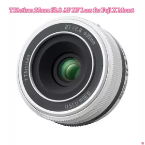 Lente TTArtisan AF 27 mm f/2,8 XF para montura Fuji X blanca compacta de alta calidad - Imagen 1 de 12
