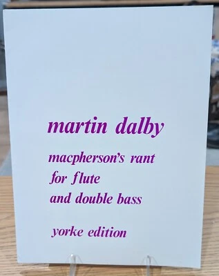 Macpherson's Rant for Flute and Double Bass by Martin Dalby - Image 1 of 4