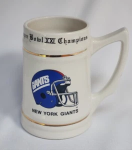 New York Giants 1986 NFC Champions Super Bowl 21 XXI Stein Tasse - Bild 1 von 6