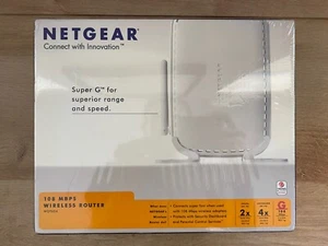Netgear WGT624 Super-G 108 Mbps 4 Port Wireless Firewall Router Brand New - Picture 1 of 10