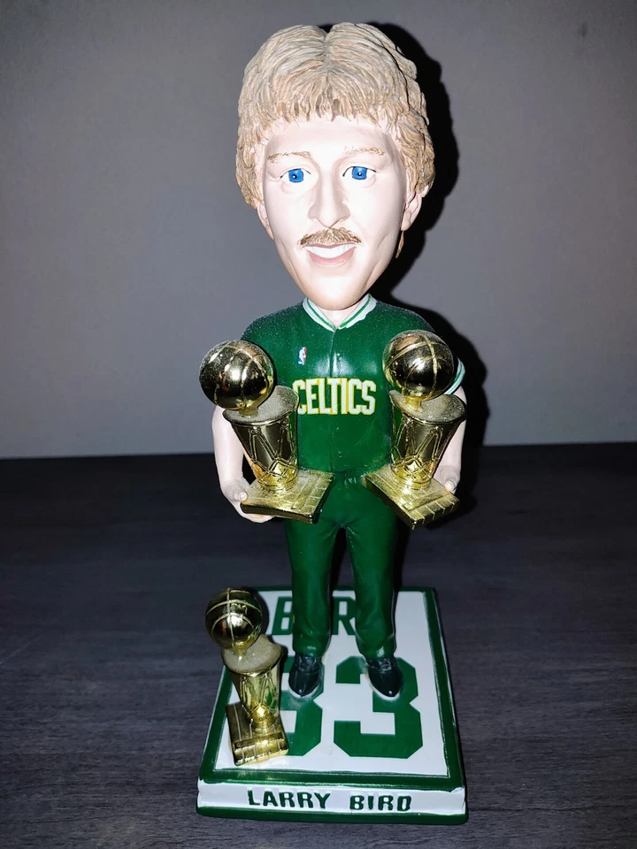 Larry Bird Boston Celtics FOCO 3x Trofeo Bobblehead Bobble #/300 *Raro* Foto 1 de 4
