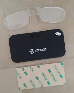 Nuovi occhiali da lettura ultrasottili portatili tascabili clip naso ottica presbiopica +2,50 - Foto 1 di 19
