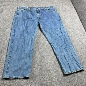 Denim 550 Men's Blue Jeans Casual Button Closure Straight Leg Size W48 L30 - Picture 1 of 21