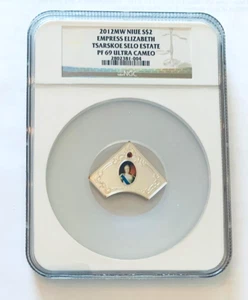 2012 MW Niue $2 Empress Elizabeth Tsarskoe Selo Estate NGC PF 69 - Picture 1 of 2