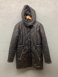 Maniere De Voir Black Dressy Basic Puffer Coat Jacket Size Small - Picture 1 of 16