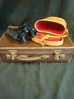 HELIOS Vintage Binoculars 8x40 F6.5 Original Leather case + Vintage case (7984