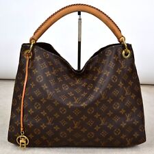 Louis Vuitton Artsy MM Monogram Canvas Leather Tote Shoulder Bag Purse Handbag