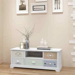 vidaXL French TV Cabinet Wood - Picture 1 of 6