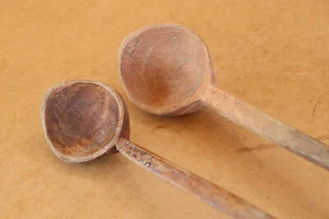 Vintage Kitchen Appliances Antique Carved Wood Spoons Farmhouse Early 20th. - Picture 1 of 10