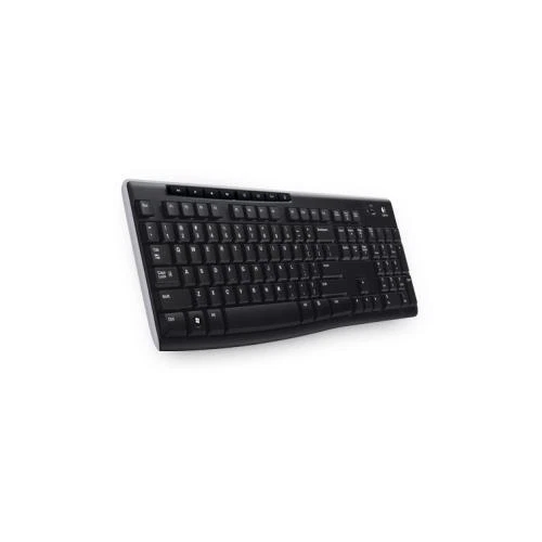 Logitech K270 Keyboard Wireless RF Black USB Interface Compatible 920-003743 - Image 1 of 1