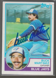 Autografiado 1983 Topps Buck Martínez - Azulejos - Imagen 1 de 1