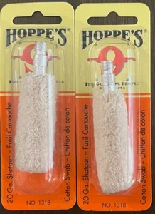 2X Hoppes Gun Cleaning Cotton Swab To Shotgun Bores 20 Guage No. 9 1318 ~ NEW - Picture 1 of 1