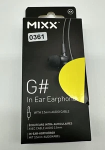 Mixx G# In Ear Earphones Headphones New Boxed - Picture 1 of 3