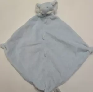 Angel Dear Blue Elephant Lovey Plush Baby Security Blanket - Picture 1 of 2