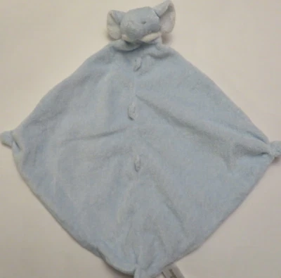 Manta de seguridad para bebé Angel Dear Blue Elephant Lovey de felpa Foto 1 de 2