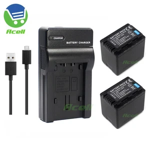 USB Charger or VW-VBT380 Battery for Panasonic HC-WXF1M WZXF1M WX2M VX990 Camera - Picture 1 of 10