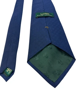 Ralph Lauren Blue Men’s Tie 100% Silk Hand Finished RN41381 - Picture 1 of 3