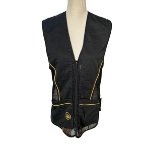 Beretta Vest Mens small Black Utility Zip Pockets Mesh Hunting Shooting range - Picture 1 of 5