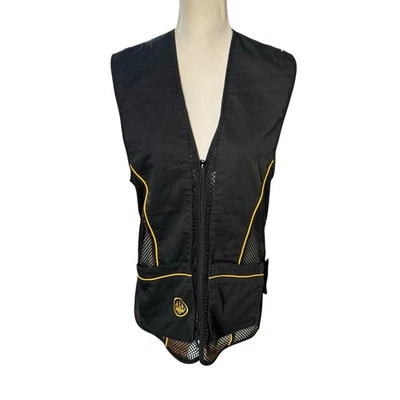 Beretta Vest Mens small Black Utility Zip Pockets Mesh Hunting Shooting range - Image 1 of 4