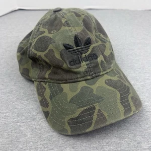 adidas Originals Camo Hat Relaxed Modern Precurve Fit Strapback Cap Forest - Picture 1 of 7