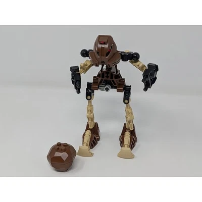 LEGO BIONICLE Toa Pohatu 8534 Y2K 2001 Kanohi Máscara Piedra COMPLETO Foto 1 de 4