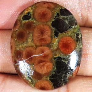 44.80 Cts Untreated Peanut Obsidian Oval Cabochon Gemstone 26x32x6 mm HB128 - Picture 1 of 5