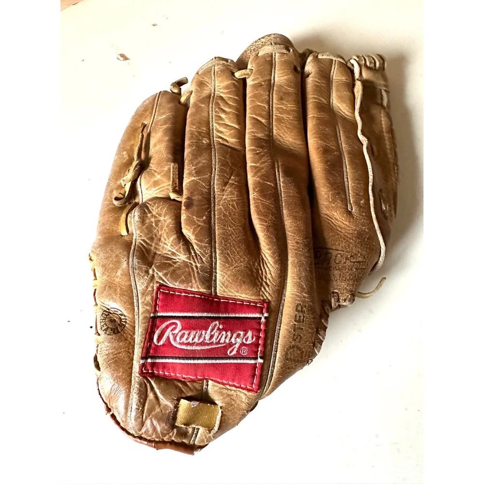 Guante de béisbol vintage Rawlings guante de cuero clásico equipo deportivo de campo Foto 1 de 4