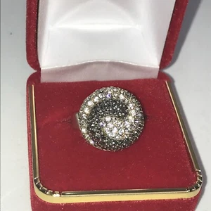 STERLINGSILBER .925 WIRBEL MARKASIT KRISTALL RING, Thailand ~ Größe: 7 (7,4 g) - Bild 1 von 8
