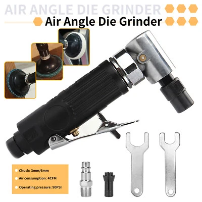 Heavy Duty 1/4" Right Angle Air Die Angle Grinder Cut Off Tool Profession - Image 1 of 4