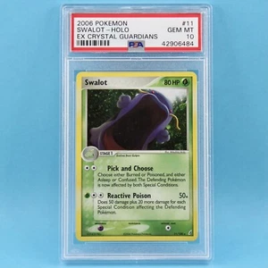 SWALOT 11 Holo 2006 EX Crystal Guardians Pokemon Card Graded PSA 10 GEM MINT CGC - Picture 1 of 2