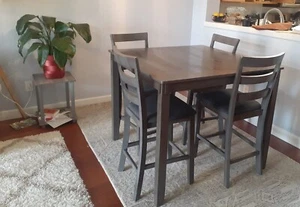 Ashley Furniture Square Counter Table Set D383-223 42"L x 36"H x 42"W - Picture 1 of 7