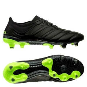 adidas Copa 20.1 FG/AG Dark Motion Core Black/Signal Green Mens US 10 Womens 11 - Picture 1 of 17