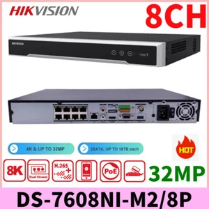 Hikvision DS-7608NI-M2/8P 32MP 8K 4K 8CH NVR Network Video Recorder M series - Picture 1 of 11