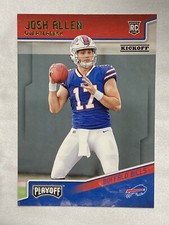 Josh Allen!!2018 Panini Playoff Football**ROOKIE KICKOFF** #205!!**HOT QB.!! MVP