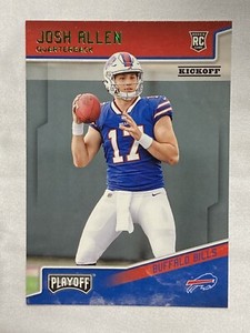 Josh Allen!!2018 Panini Playoff Football**ROOKIE KICKOFF** #205!!**HOT QB.!! MVP