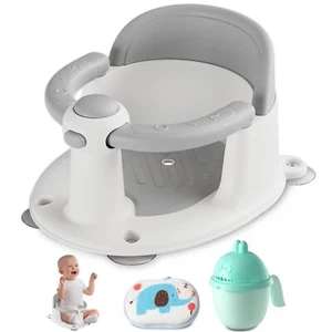 Babies 6 Months & up, Non-Slip Toddler Bath Seat for Baby & Newborn, Sit Up Bath - Picture 1 of 6