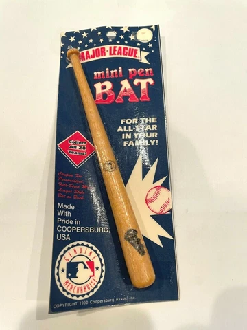 Vintage 1990 Baltimore Orioles Major League Mini Pen Bat  *NIP Cover