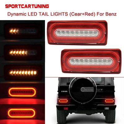 Sequential LED Tail Light For 02-18 Mercedes Benz W463 G-Class G500 G550 G63 AMG Foto 1 de 4