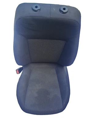 Vauxhall Corsa D Front Passenger Side Fabric Seat In Black And Grey Scheme B015! - Image 1 of 4