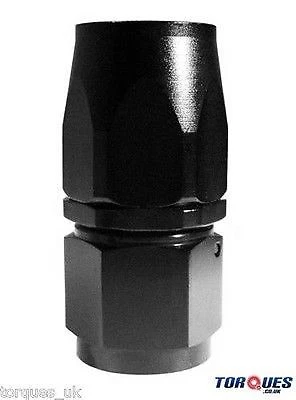 AN -20 (AN20 AN 20) STRAIGHT Fast Flow Hose Fitting In Stealth Black - Image 1 of 1