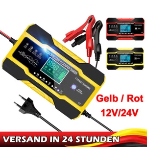 Intelligentes Batterieladegerät 12/24V 150Ah Batterieerhaltungsgerät KFZ Auto 2h - Bild 1 von 9