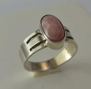Silberring mit Rosenquarz Damen / 835 Silber - Bild 1 von 4