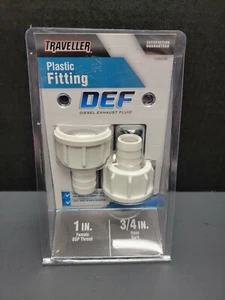 Traveller DEF Plastic Fitting 1 Inch Female BSP Thread x 3/4 Inch Hose Barb NIP! - Imagen 1 de 2