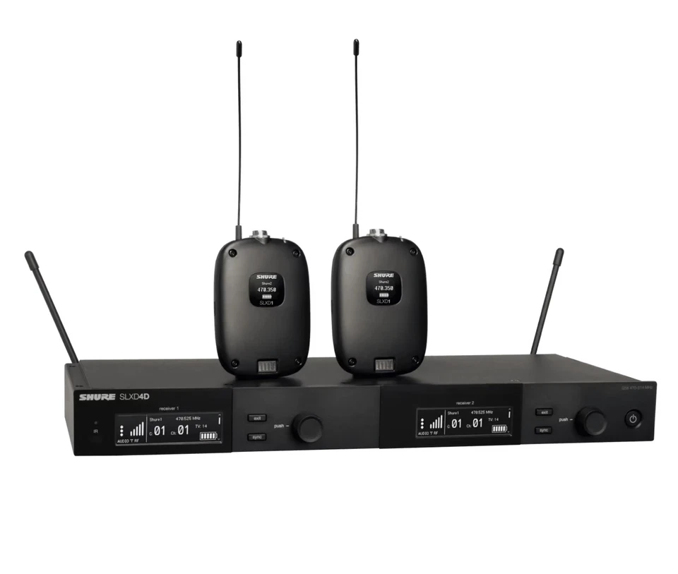 Shure SLXD14D Dual Bodypack wireless system - Image 1 of 4
