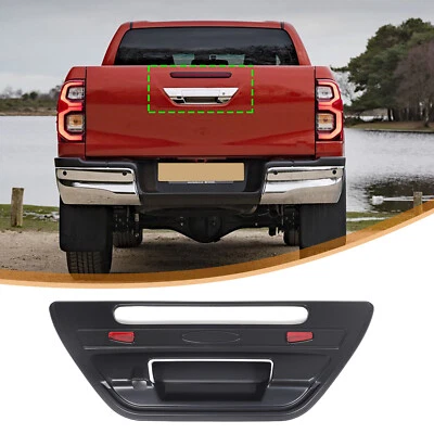 Matte Black Exterior Rear Tailgate Handle Cover For Toyota Hilux 2015-2025 — 第 1/4 张图片
