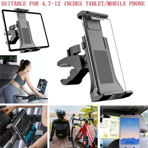 Tablet Phone Holder Gym Treadmill Exercise Bike Pushchair Mount For iPhone iPad - Picture 1 of 9
