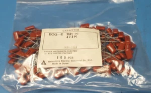 (100 PCS) Condensador, ECQ-E2473K/ECQ-E473, MATSUSHITA/PANASONIC, 0.047UF/MF, 250V - Imagen 1 de 4