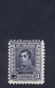 Uruguay 1934, 3c Rivera, trial color, WATERLOW SPECIMEN ovpt., NH #453 - Picture 1 of 1