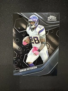 2023 TOPPS COMPOSITE ADRIAN PETERSON TOPPS CHROME BLACK - Picture 1 of 2